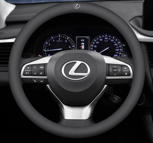 Чехол на руль кожаный ультратонкий однотонный для автомобиля Lexus