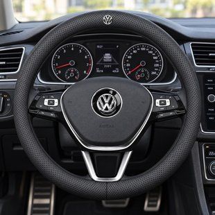 Чехол на руль Deluxe из натуральной кожи для автомобиля Volkswagen