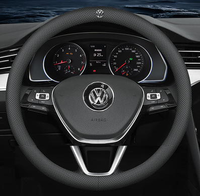 Чехол на руль Deluxe из натуральной кожи для автомобиля Volkswagen