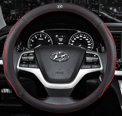 Чехол оплетка на руль Circle из натуральной кожи для автомобиля Hyundai