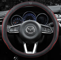 Чехол оплетка на руль Circle из натуральной кожи для автомобиля Mazda