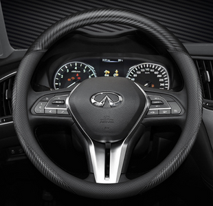 Чехол накладка на руль из натуральной кожи для автомобиля Infiniti