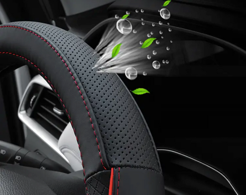 Чехол оплетка на руль Circle из натуральной кожи для автомобиля Mazda