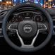 Чехол на руль RocaCar из натуральной кожи для автомобиля Jeep Синий