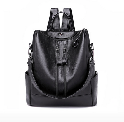 Рюкзак женский кожаный трансформер Taolegy Gou HFDS Черный