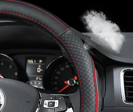 Чехол оплетка на руль Circle из натуральной кожи для автомобиля  Audi