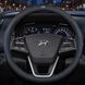 Чехол на руль RocaCar из натуральной кожи для автомобиля Hyundai Синий