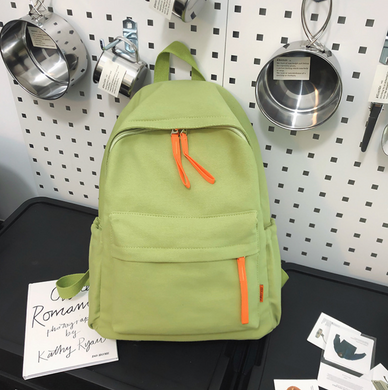 Рюкзак молодіжний міський Basic Bag Зелений з брелком