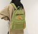 Рюкзак молодіжний міський Basic Bag Зелений з брелком