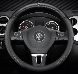 Чехол накладка на руль из натуральной кожи для автомобиля Volkswagen