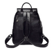 Рюкзак женский кожаный Taolegy HFDS городсокй с кисточками Черный