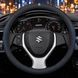 Чехол на руль RocaCar из натуральной кожи для автомобиля Suzuki Синий