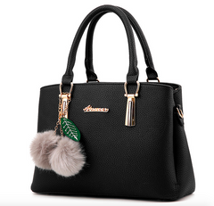 Женская сумка кожаная Taylor AINUOER классическая Черная