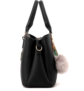 Женская сумка кожаная Taylor AINUOER классическая Черная
