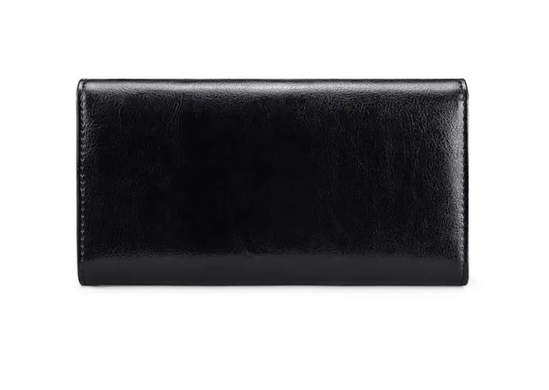 Жіночий гаманець із натуральної шкіри Geruola Classic Чорний