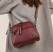 Женская сумка кожаная LMZ Fashion через плечо Бордовый