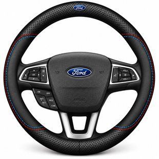 Чехол на руль Nappa Lux из натуральной кожи для автомобиля Ford