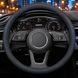 Чехол на руль RocaCar из натуральной кожи для автомобиля Синий