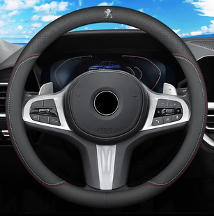 Чохол на кермо Nappa Lux із натуральної шкіри для автомобіля Peugeot
