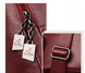 Рюкзак женский кожаный трансформер Hefan Daish Manufactur Бордовый
