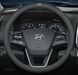 Чехол на руль Deluxe из натуральной кожи для автомобиля Hyundai