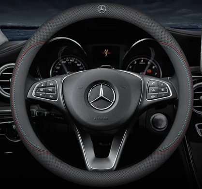 Чехол на руль Nappa Lux из натуральной кожи для автомобиля Mercedes
