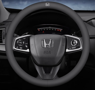 Чехол на руль кожаный ультратонкий однотонный для автомобиля Honda
