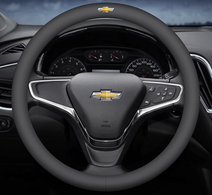 Чехол на руль кожаный ультратонкий однотонный для автомобиля Chevrolet
