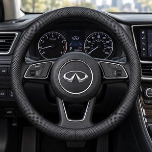 Чехол на руль Deluxe из натуральной кожи для автомобиля Infiniti